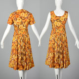 Medium 1950s Yellow Dress Set
