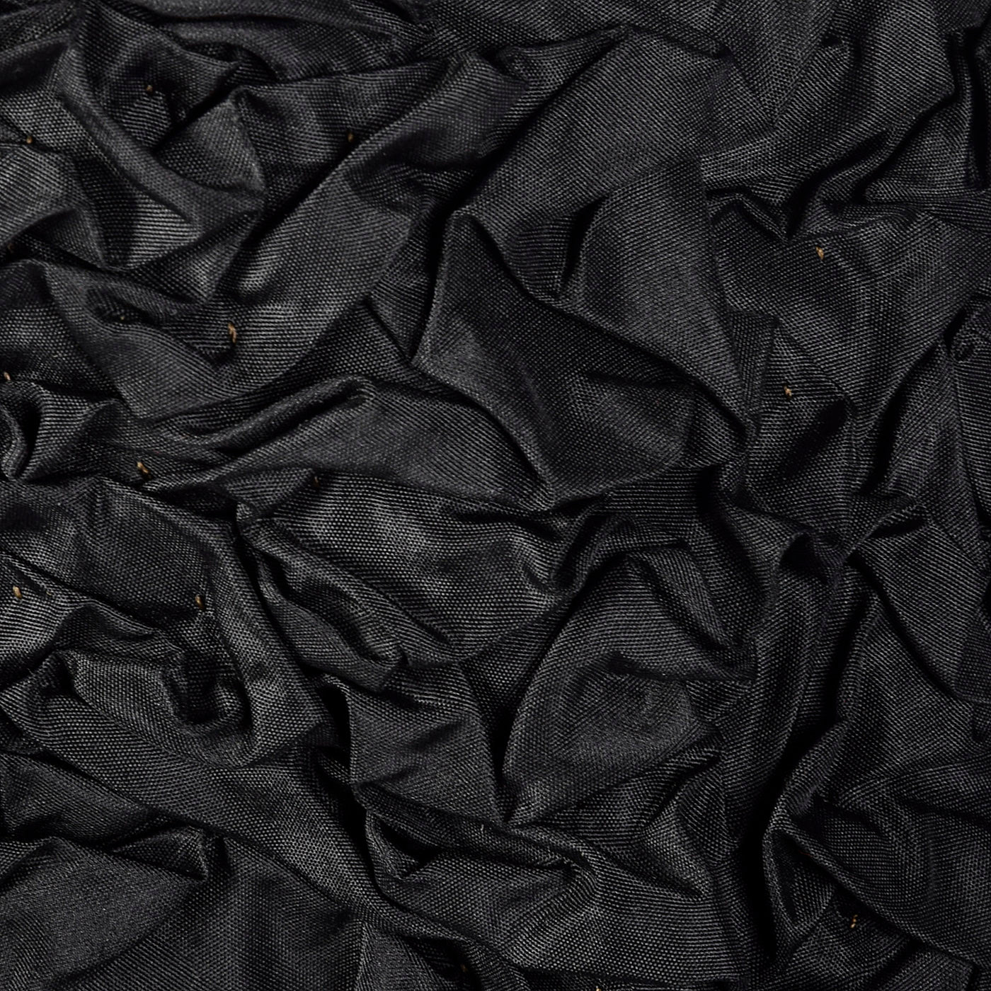 1950s Black Velvet Dress with Textured Skirt