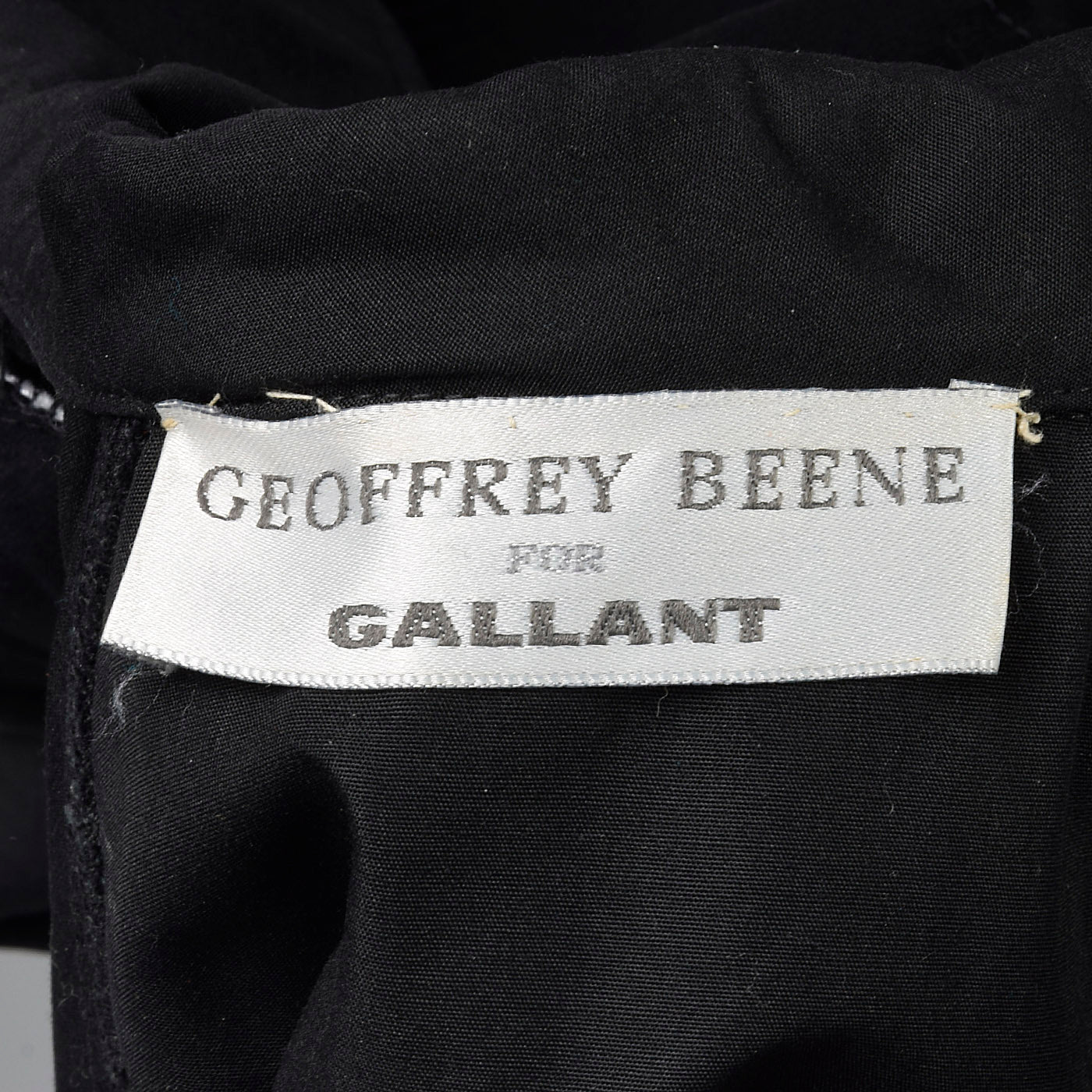 1980s Geoffrey Beene Black Swing Coat