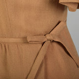 XL 1960s Tan Day Dress