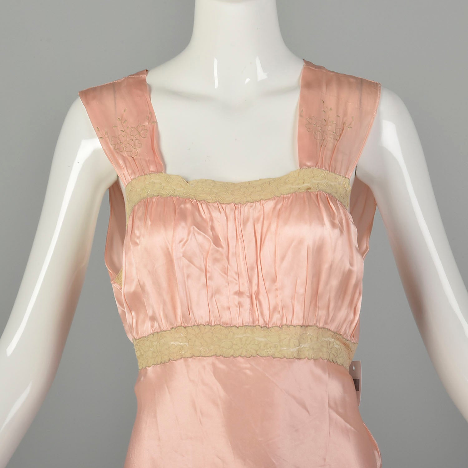 Small 1930s Pink Nightgown Vintage Lingerie Old Hollywood Glamour