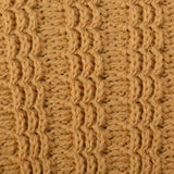 1950s Mens Gold Chunky Knit Sweater