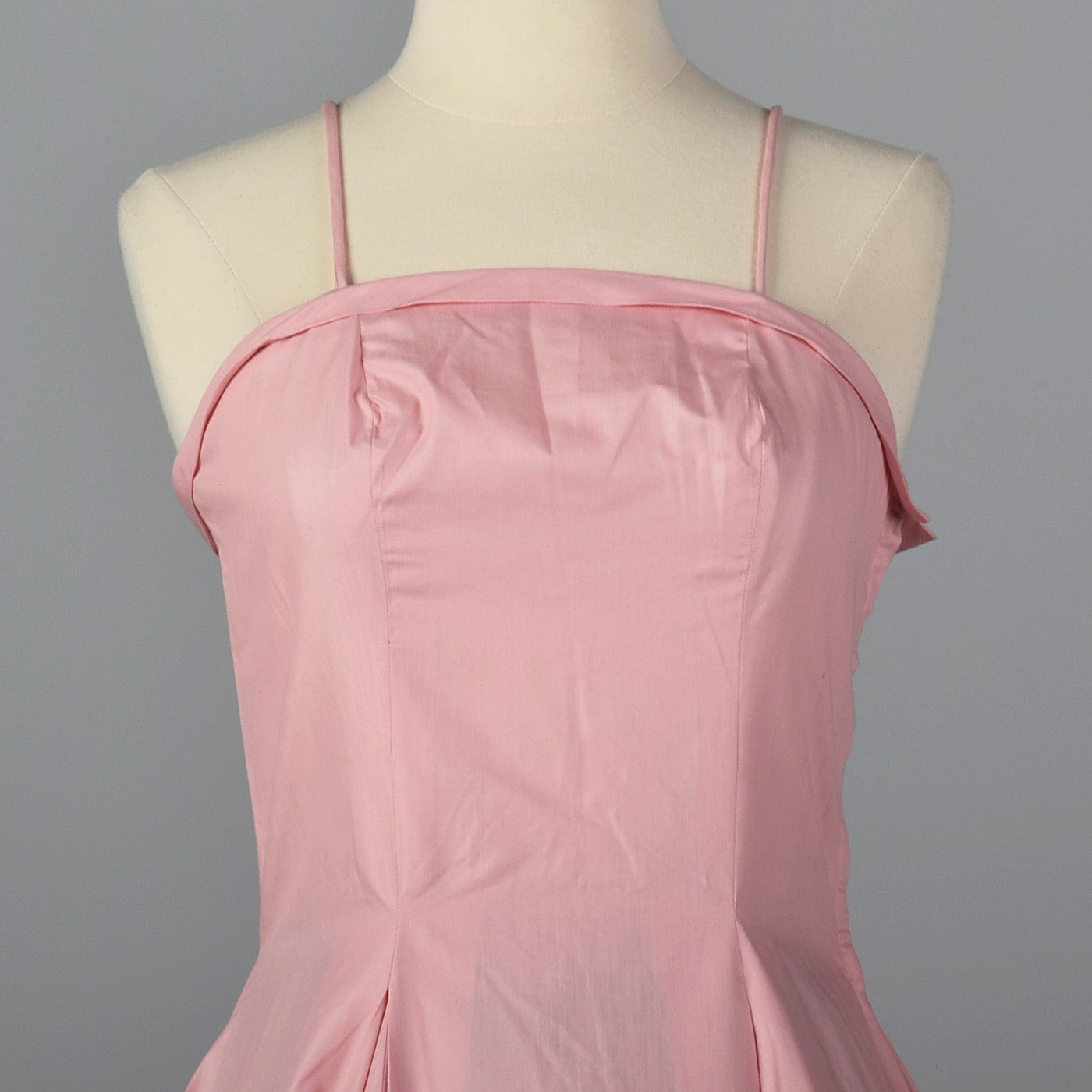 1950s Pink Party Dress with Full Skirt