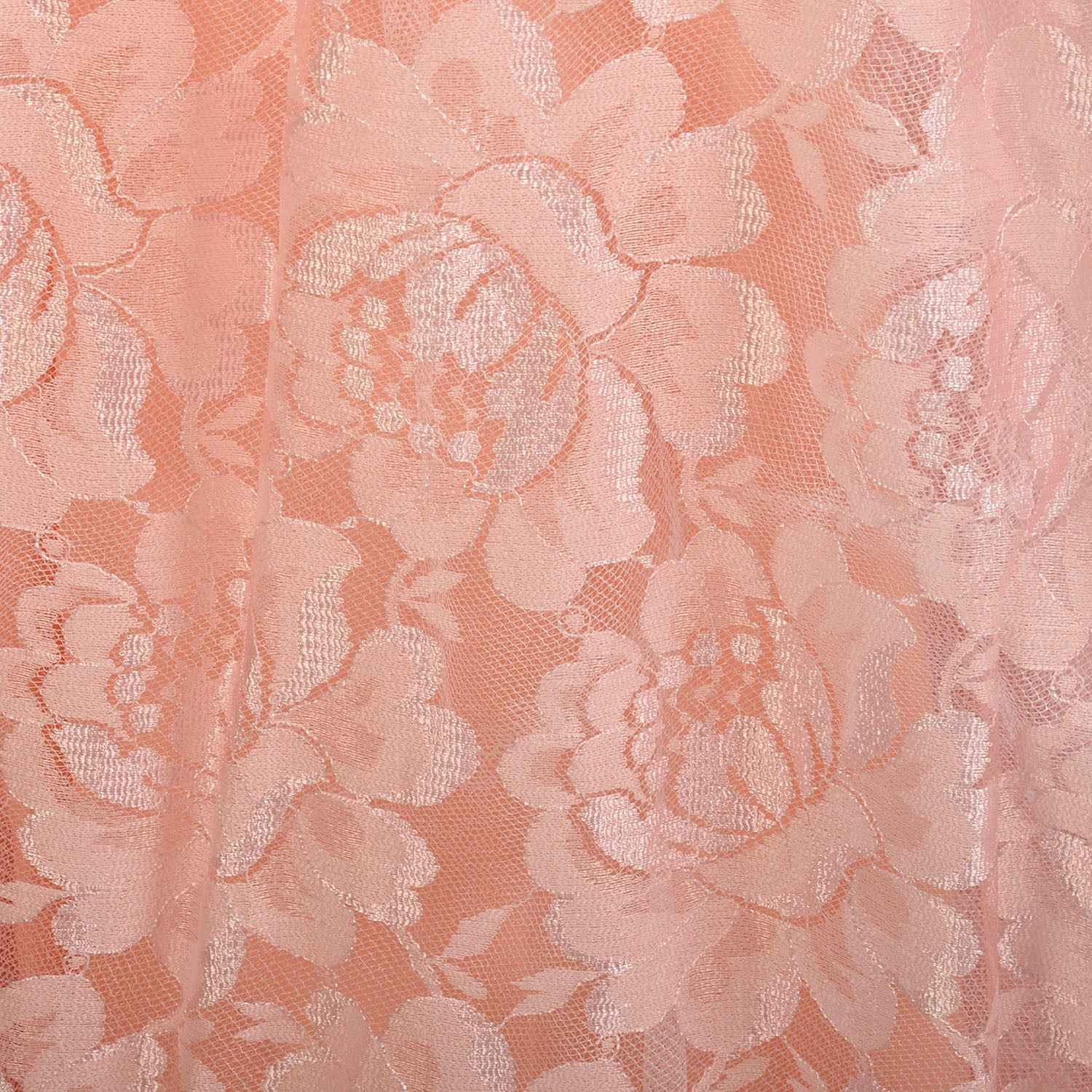 Medium 1980s Pink Lace Puff Sleeve Trumpet Skirt Formal Evening Prom Dress