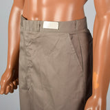 Large 1960s Deadstock Sanforized Cotton Brown Pants