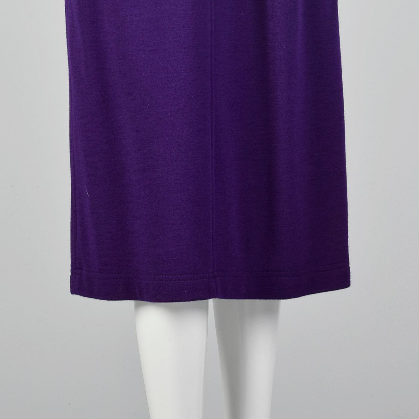 1970s Oscar de la Renta Purple Knit Two Piece Set