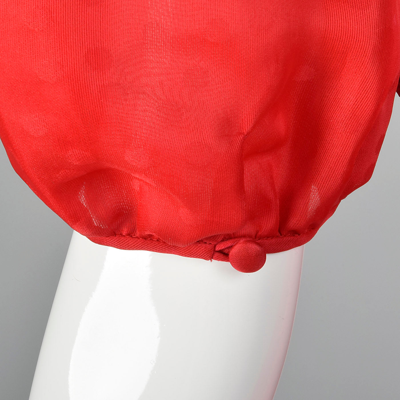 1980s Red Party Dress with Polka Dots