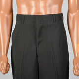 Medium 32x37 1950s Gray Flat Front Pants