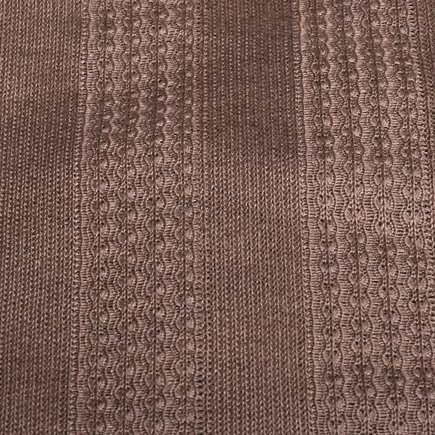 1950s Lennards Brown Knit Pull Over Shirt Deadstock
