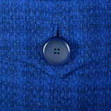 Medium 1960s Davidow Three Piece Blue Tweed Skirt Suit