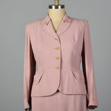 1950s Pink Skirt Suit