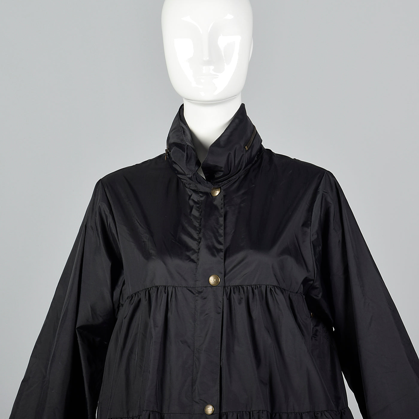 Sonia Rykiel Black Bubble Rain Coat