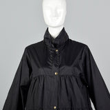 Sonia Rykiel Black Bubble Rain Coat