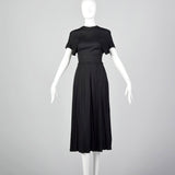 1980s Albert Nipon Black Dress