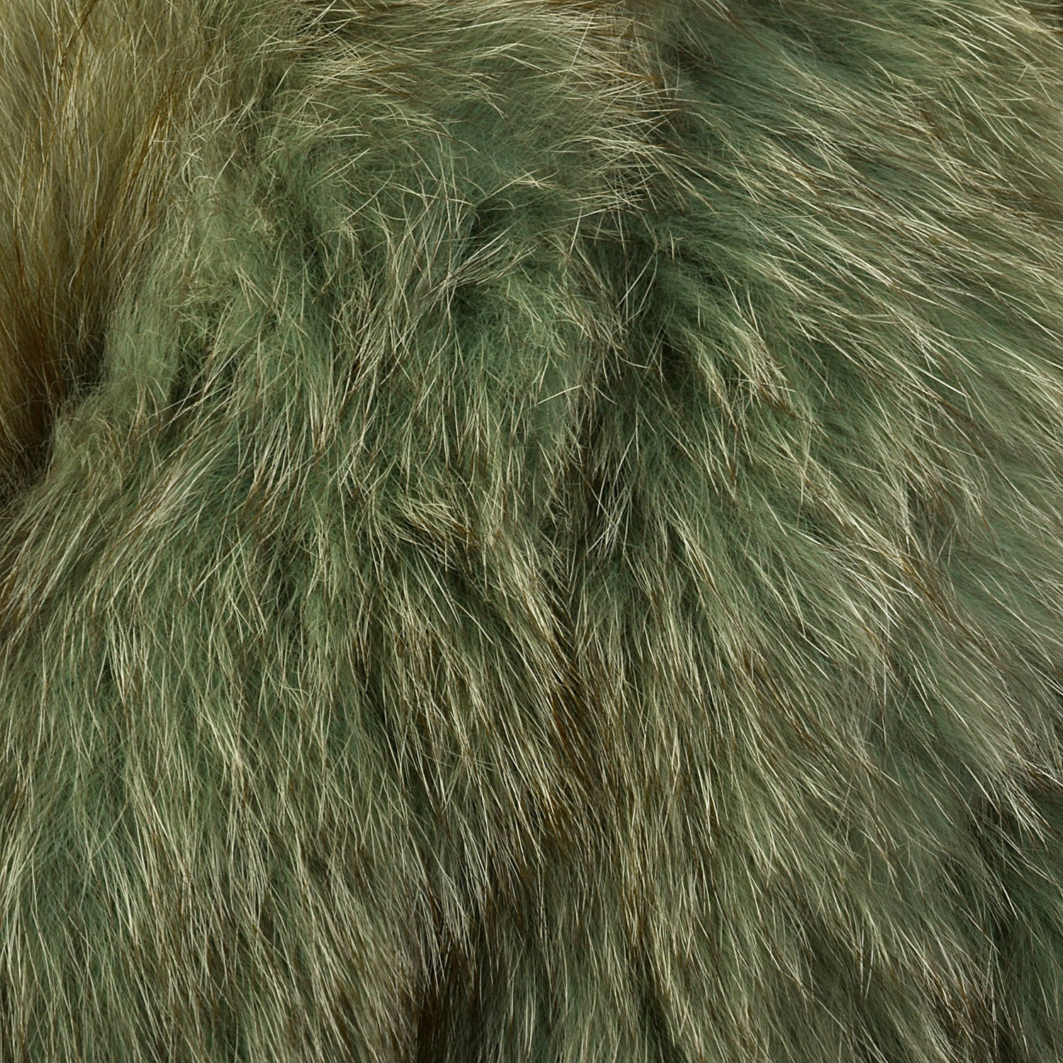 Medium Lilii Ann 1970s Green Fox Fur Collar Jacket Pants Skirt  Suit