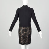 Small Bob Mackie 1990s  Black Mockneck Dress