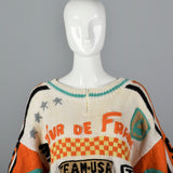 1980s Oversized Bicycle Novelty Sweater