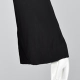 1990s Jil Sander Sexy Gothic Dress with Sheer Silk Panel Skirt