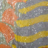 Medium 1970s Ronald Amey Sequin Gown Abstract Formal Dress