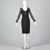 Pierre Balmain Little Black Dress with Lace Bodice
