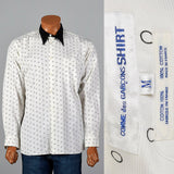 2000s Comme des Garcons White Cotton Circle Print Shirt