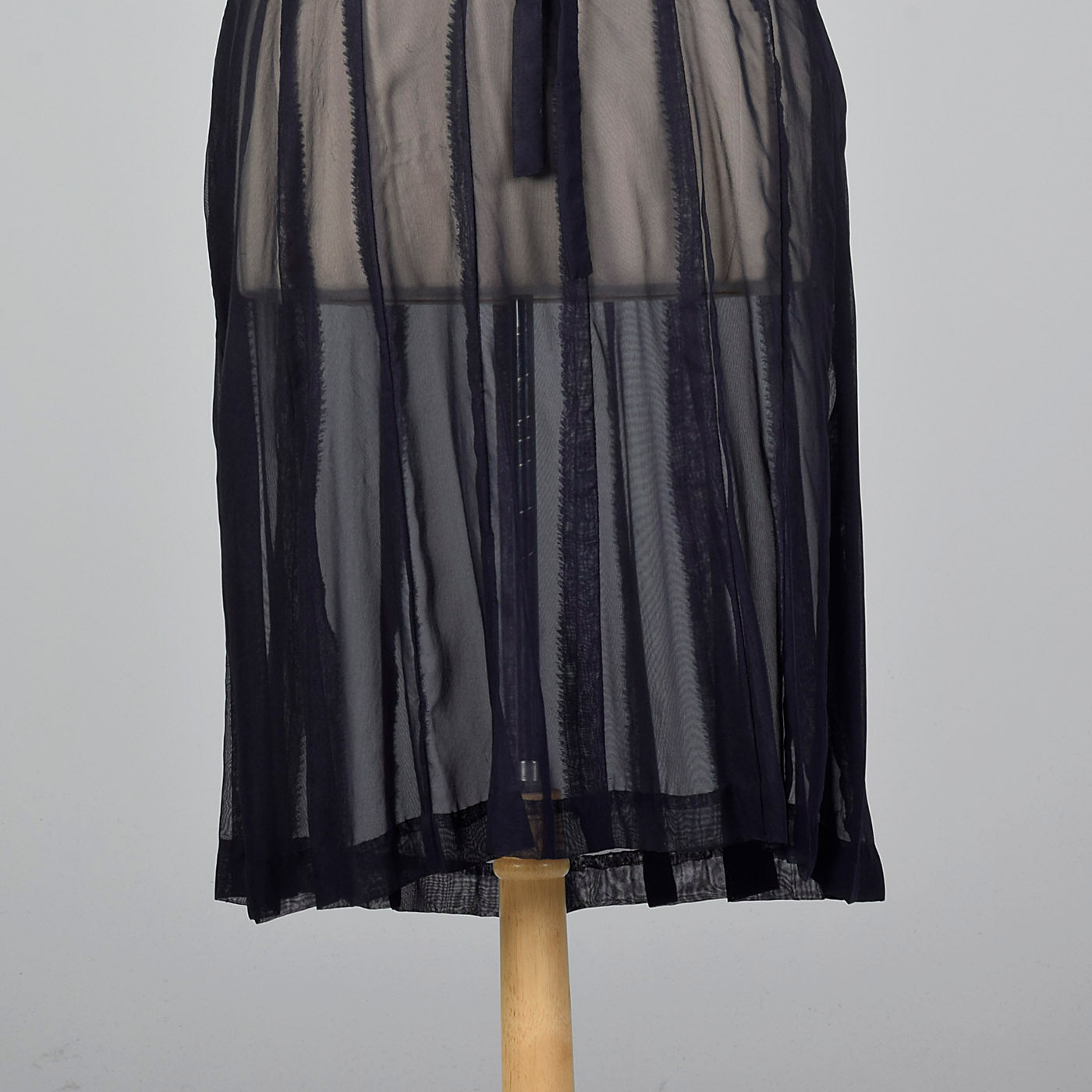 1950s Sheer Navy Party Dress