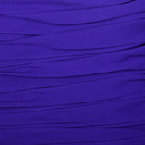 1980s Purple Gown with Ruched Bodice and Flutter Cap Sleeves