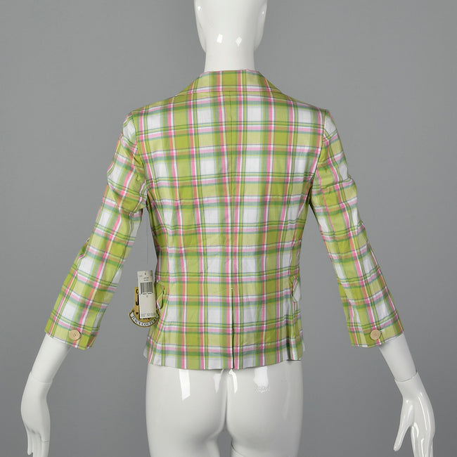 2000s Deadstock Juicy Couture Plaid Blazer
