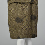 1980s Dorothee Bis Tweed Skirt Suit with Oversized Jacket