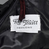 Small 1960s Black & White Formal Dress