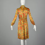 Small 1960s Gino Charles Malcolm Starr Psychedelic Velvet Dress