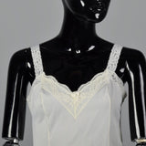 1970s Off White Camisole with Lace Trim