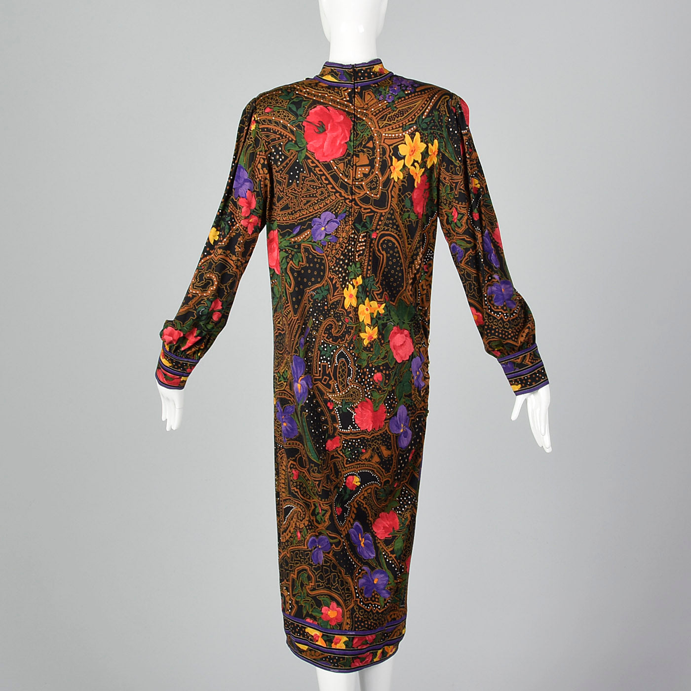 1970s Leonard Paris Loose Winter Wool Dress