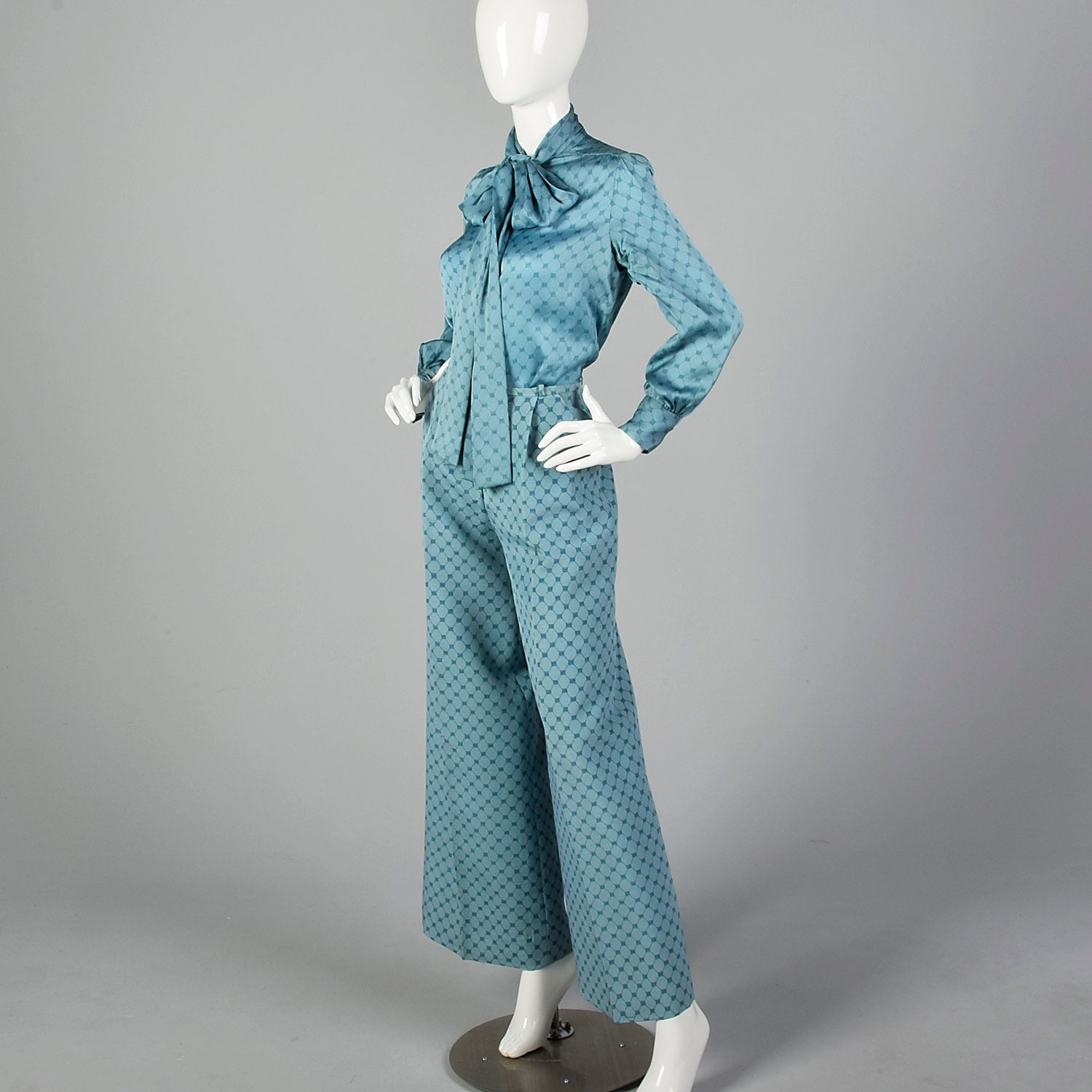 F/W 1973 Christian Dior Haute Couture Three Piece Silk Suit