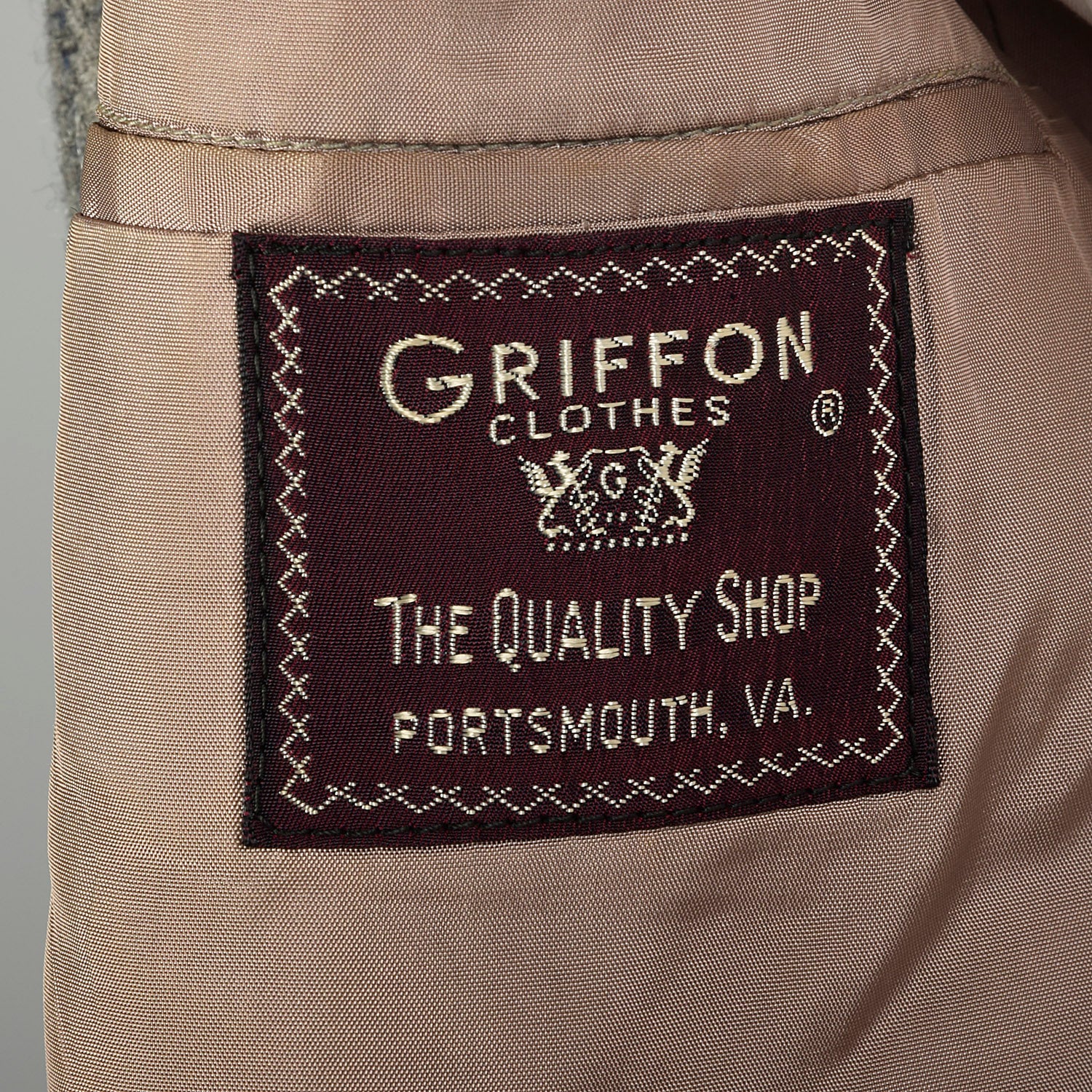 1950s Mens Wool Tweed Jacket Gray Stripe