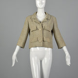 Large Balenciaga Numbered Couture Tan Jacket