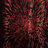 1950s Black and Red Brocade Dress