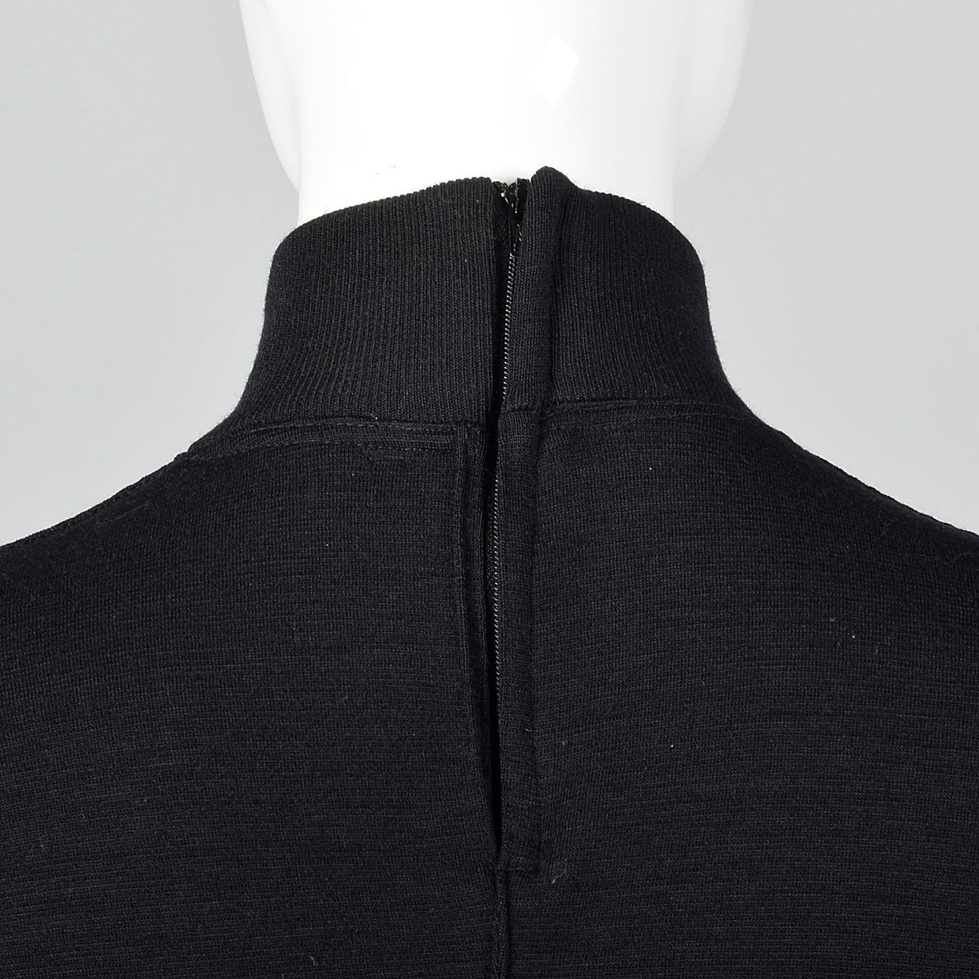 Small Gianni Versace Late 1980s Black Turtleneck Sweater