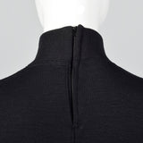 Small Gianni Versace Late 1980s Black Turtleneck Sweater