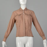 Large 1950s Bonwit Teller Cotton Blouse