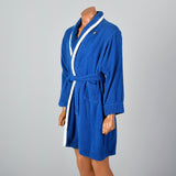 1960s Mens Blue Terry Cloth Robe