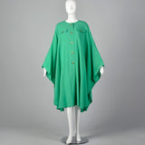 1980s Louis Feraud Green Cape