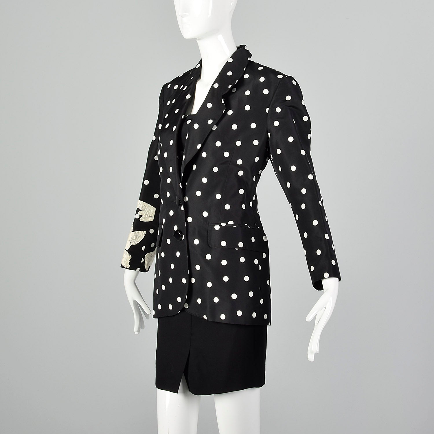 XXS Paco Rabanne 1990s Polka Dot Separates