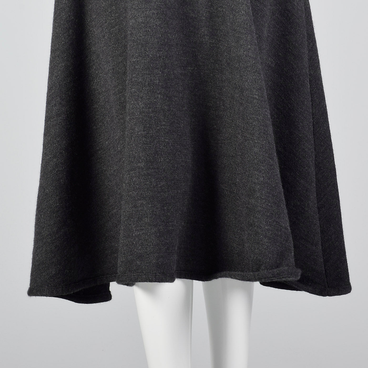 1970s Lilli Ann I. Magnin Gray Sweater Dress