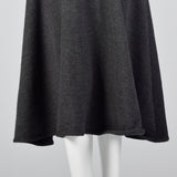 1970s Lilli Ann I. Magnin Gray Sweater Dress