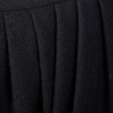 1970s Chloe Timeless  Black Wool Skirt with Gold Buttons, Karl Lagerfeld era
