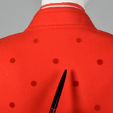 1980s Louis Feraud Red Three Piece Set