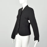 Small Charles Chang Lima Blazer Structural Minimalist Designer Black Jacket