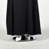 Small Theia Black Beaded Evening Gown Sexy Formal Sleeveless Dress