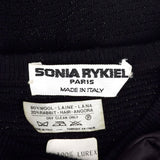 Sonia Rykiel 1980s Black Lurex Stripe Sweater